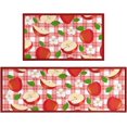 thumbnail image 1 of Apple Kitchen Mat Rug Set of 2- Apple Kitchen Rugs with Runner, Apple Kitchen Decor Accessories Things, Buffalo Plaid Kitchen Rug Mat- Red Fruit Rugs for Home Kitchen Large- 17x30 and 17x48 Inch, 1 of 6