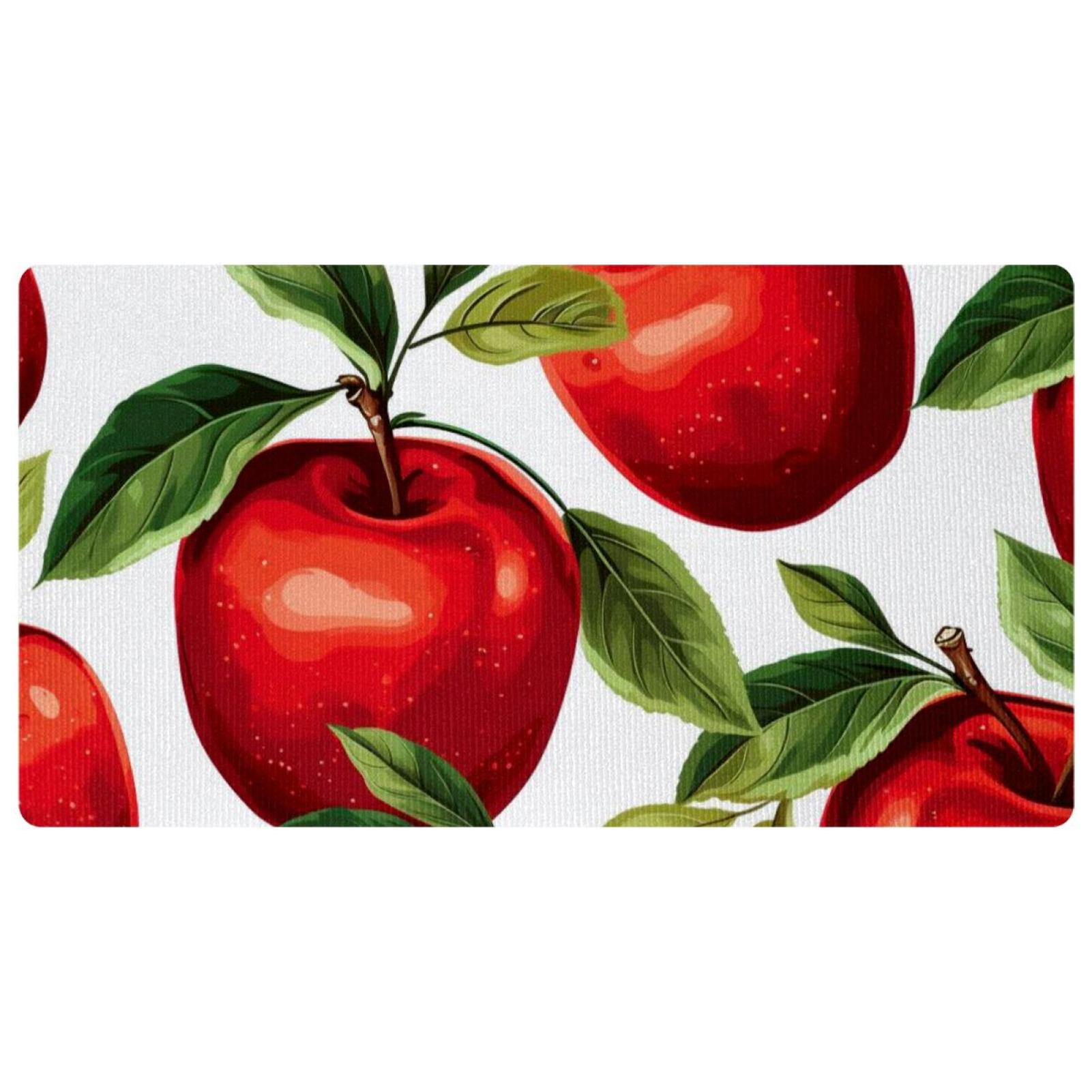 Apple Kitchen Rug, Washable Kitchen Rugs , Runner Mat for Floor