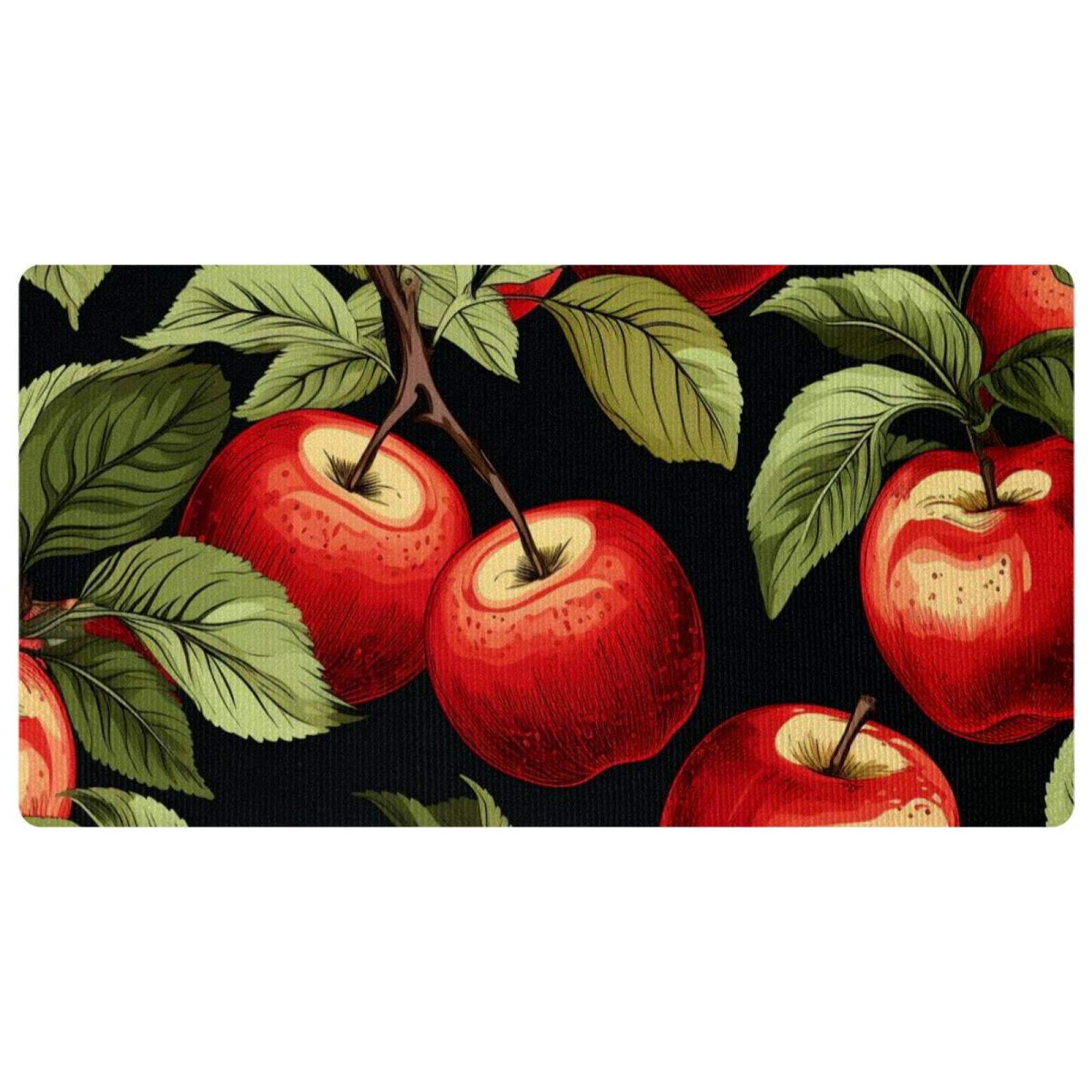 Apple Kitchen Rug, Washable Kitchen Rugs , Runner Mat for Floor
