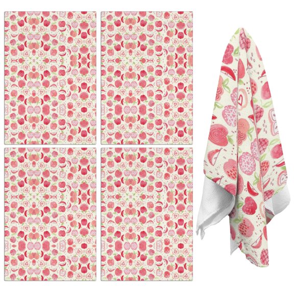 Apple Kitchen Towels Set of 2,Ultra Absorbent & Fast Drying Farmhouse Dish Towels 18x26 Inch,Decorative Hand Towels for Kitchen,Bathroom,Cooking,Baking,Housewarming Gift.