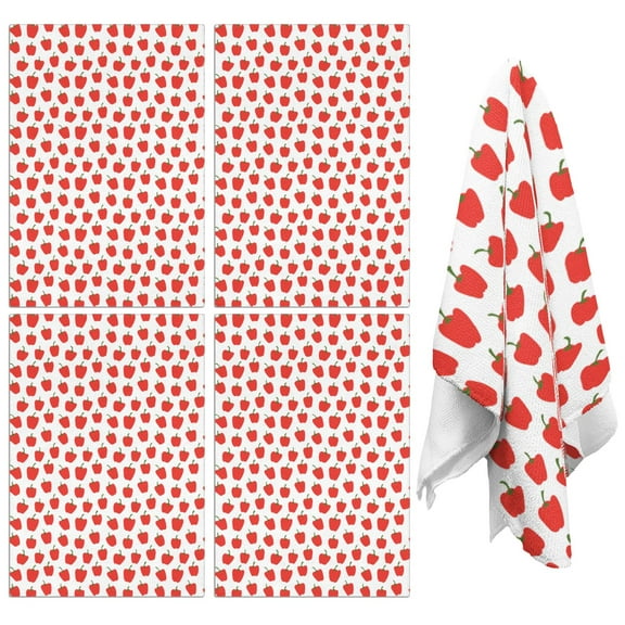 Apple Kitchen Towels Set of 2,Ultra Absorbent & Fast Drying Farmhouse Dish Towels 18x26 Inch,Decorative Hand Towels for Kitchen,Bathroom,Cooking,Baking,Housewarming Gift.