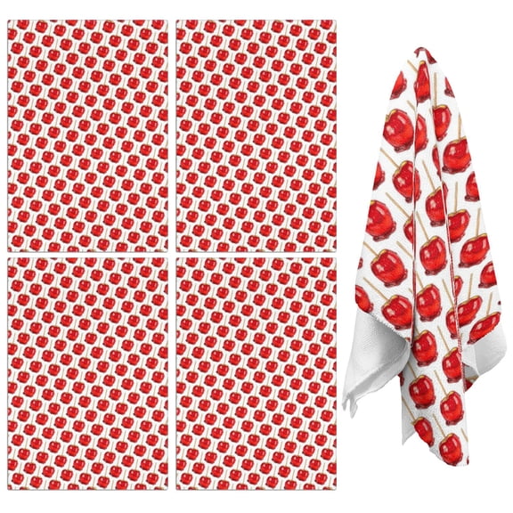Apple Kitchen Towels Set of 2,Ultra Absorbent & Fast Drying Farmhouse Dish Towels 18x26 Inch,Decorative Hand Towels for Kitchen,Bathroom,Cooking,Baking,Housewarming Gift.