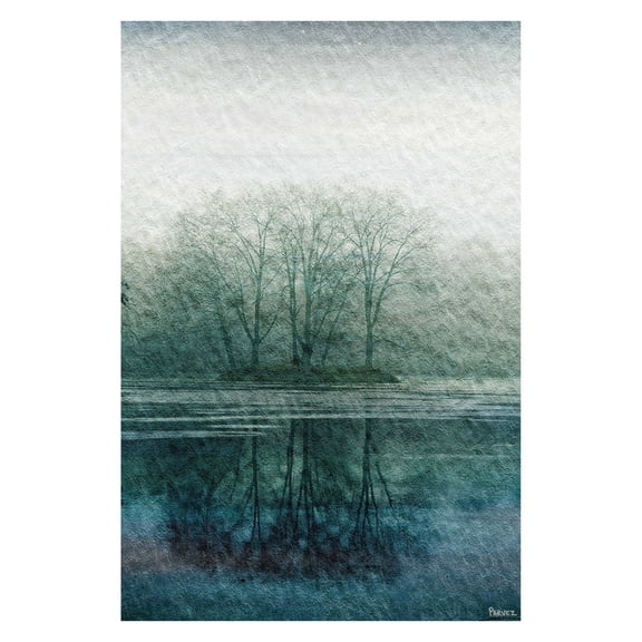 "Apple Lake" Painting Print on Wrapped Canvas