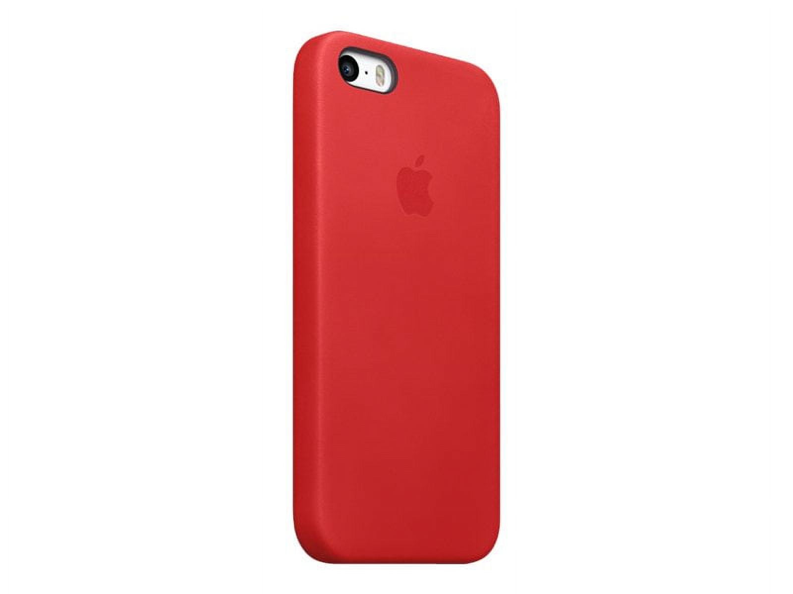 Funda Apple Leather Case Original Para iPhone SE 2022 Red
