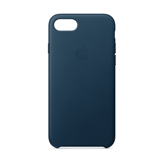 Apple Leather Case for iPhone 8 & iPhone 7 - Cosmos Blue