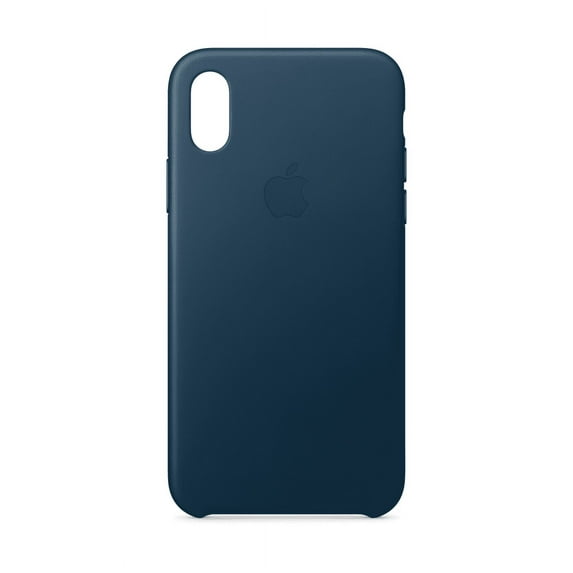 Apple Leather Case for iPhone X - Cosmos Blue