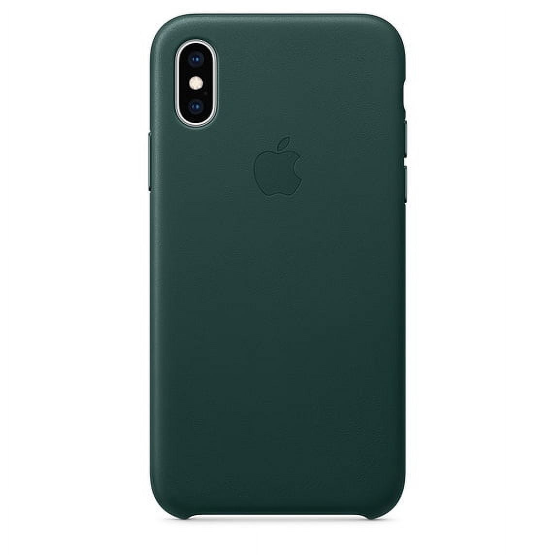 Apple Leather Case for iPhone XS Forest Green