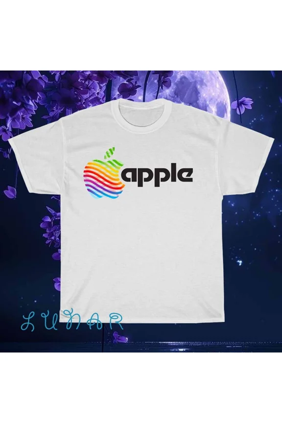 Apple Logo T-Shirt Logo American T-Shirt Funny Size S to 5XL