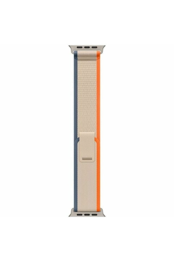 Watch Band - Trail Loop (49mm) - Orange/Beige with Rugged Titanium Finish - S/M