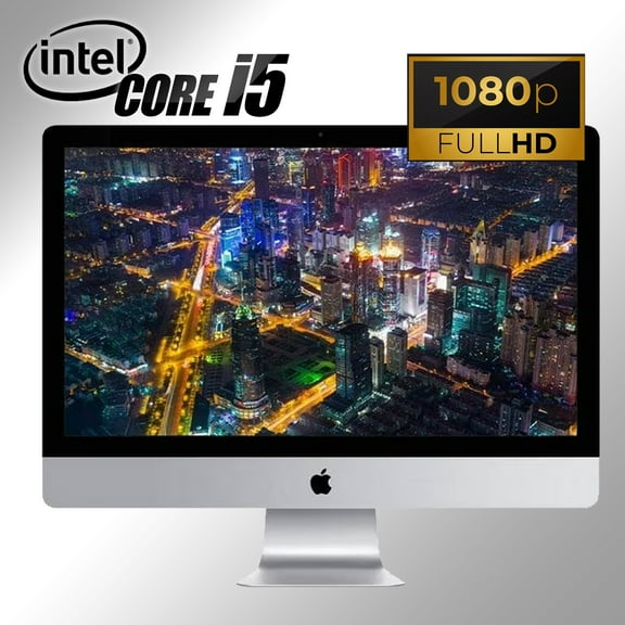 Pre-Owned Apple, ME087LL/A, iMac All-in-One Desktop Computer, Intel Core i5, 8GB RAM, 1TB HDD, Silver/21.5-inch, 1, 1