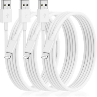 Monoprice Essential Apple MFi Certified Lightning to USB-C Charging Cable -  6ft, White 