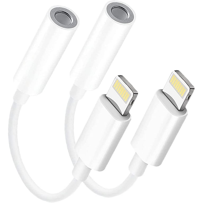  3 in 1 Headphone Adapter for iPhone, Lightning to 3.5 mm  Headphone Jack Adapter, Lightning Audio & Charging Adapter Dongle Cable  Splitter Compatible with iPhone 14 13 12 11 XS XR X 8 7 iPad : Electronics