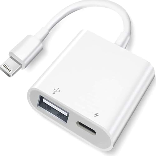 [Apple MFi Certified] Apple Lightning to USB Camera Adapter with
