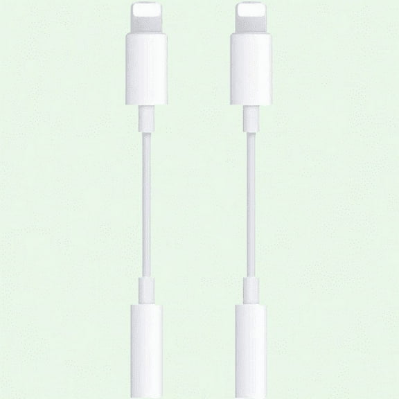 [Apple MFi Certified] Lightning to 3.5mm Headphone Jack Adapter, 2-Pack, Compatible with iPhone 14 13 12 11 Pro XR XS X 8 7 iPod, Supports All iOS Systems