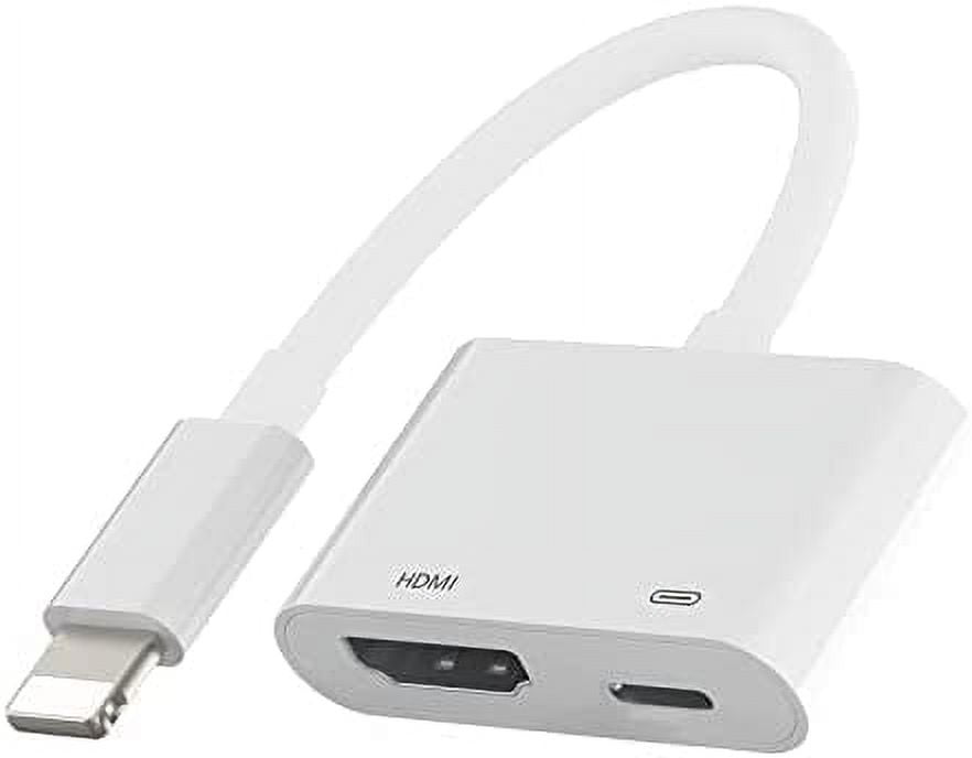  sharllen Lightning to HDMI Adapter MFi Certified Lightning  Digital AV Adapter 1080P Digital Sync Screen Converter with Charging Port  for iPhone/iPad/iPod HDMI Converter for HD TV/Projector/Monitor :  Electronics