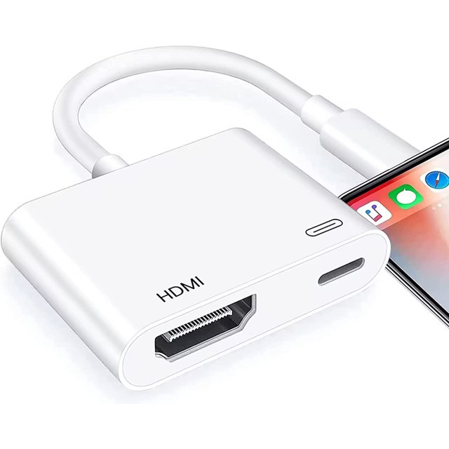[Apple MFi Certified] Lightning to HDMI Adapter for iPhone to TV, 1080P