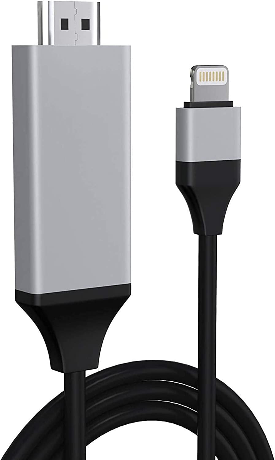 [Apple MFi Certified] Lightning to HDMI Adapter Cable, 1080P Digital AV