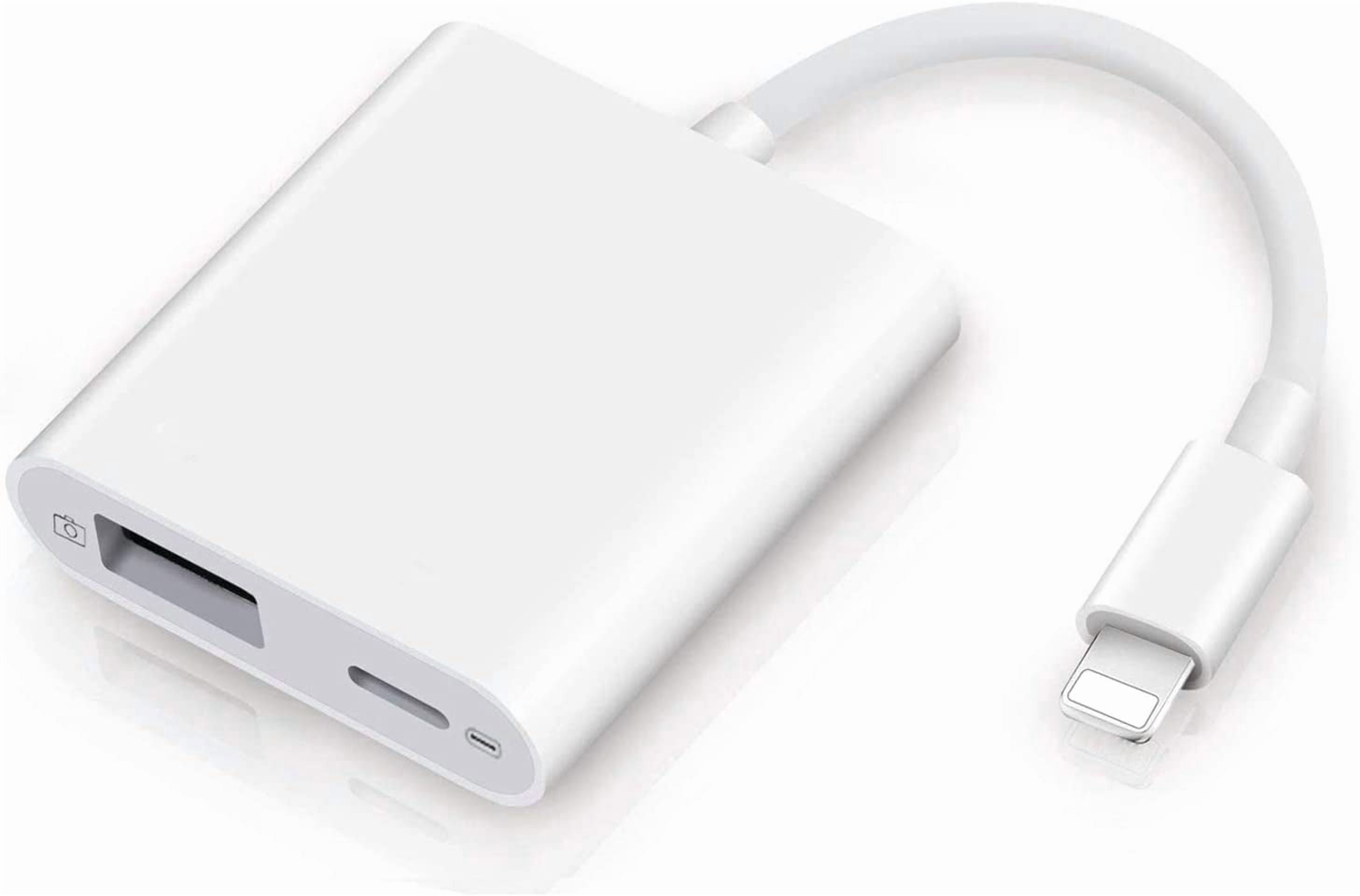 Apple MFi Certified] USB Camera Adapter for iPad iPhone, OTG Cable