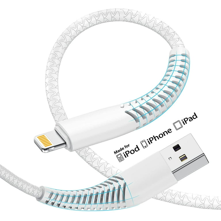 2 m (6 ft.) USB Multi Charging Cable - USB to Micro-USB or USB-C or  Lightning for iPhone / iPad / iPod / Android - Apple MFi Certified - 3 in 1  USB