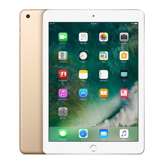 Restored Apple iPad 5th Gen 9.7 inch Apple A9 Dual-Core 2GB RAM 128GB Storage Wi-Fi Tablet Computer, Gold