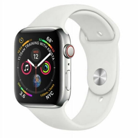 Restored Apple, MTUF2LL/ARB, Watch Series 4, GPS + Cellular 4G LTE, Smart Watch, Stainless Steel, Silver/40mm, 1, 1