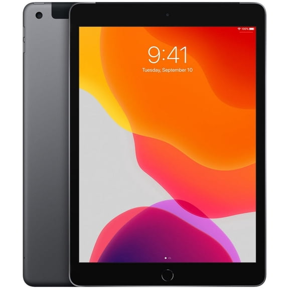 Restored Apple, MYN52LL/A, iPad 8th Gen 10.2 inch Apple A12 Bionic Hexa-Core 3GB RAM 128GB Storage Wi-Fi + Cellular, Space Gray