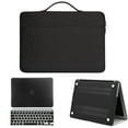 thumbnail image 1 of For Apple Macbook Air 13/11/Macbook Pro 13/15 Inch Laptop Case Hard Shell Protective Sleeve + Keyboard Cover + Laptop Bag (Black,Pro 13 (A2289 A2251)), 1 of 7
