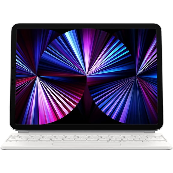 Apple Magic Keyboard: iPad Keyboard case for iPad Pro 11-inch (1st, 2nd, 3rd, 4th gen) and iPad Air (4th, 5th gen, and M2), Great Typing Experience, Built-in trackpad, Spanish - White