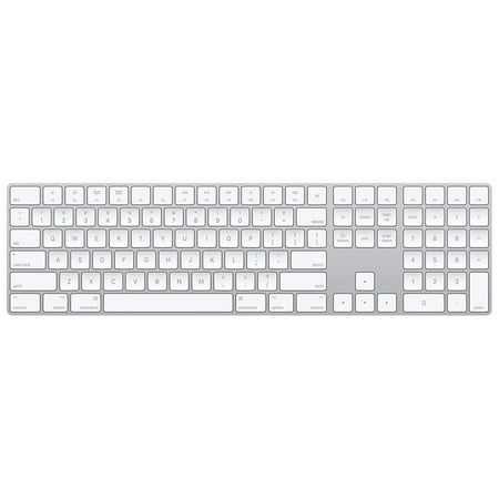 Apple - Magic Keyboard full size with Numeric Keypad (Lightning Port) - Silver/White