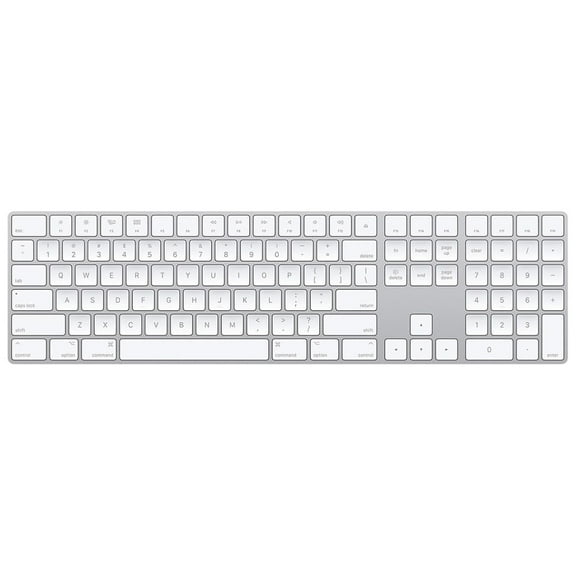 Apple Wireless USB-C Magic Keyboard with Numeric Keypad, US English, White