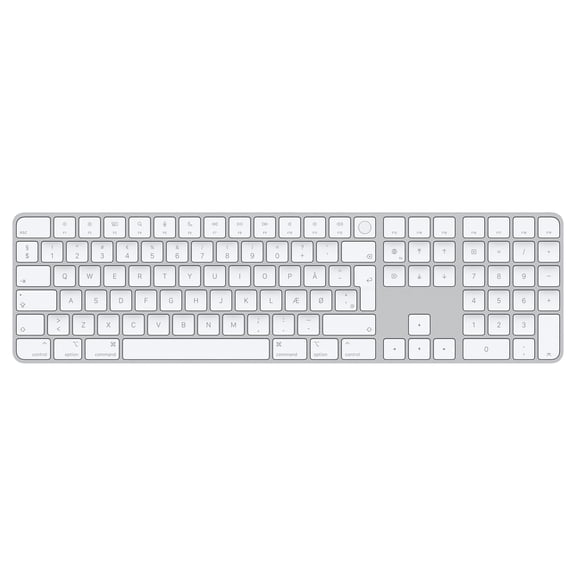 Apple Magic Keyboard with Touch ID and Numeric Keypad: Wireless, Bluetooth, Rechargeable. Works with Mac Computers with Apple Silicon; Korean - Black Keys
