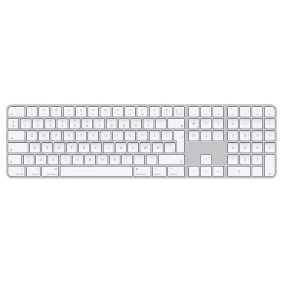 Apple Magic Keyboard with Touch ID and Numeric Keypad: Wireless, Bluetooth, Rechargeable. Works with Mac Computers with Apple Silicon; Korean - Black Keys