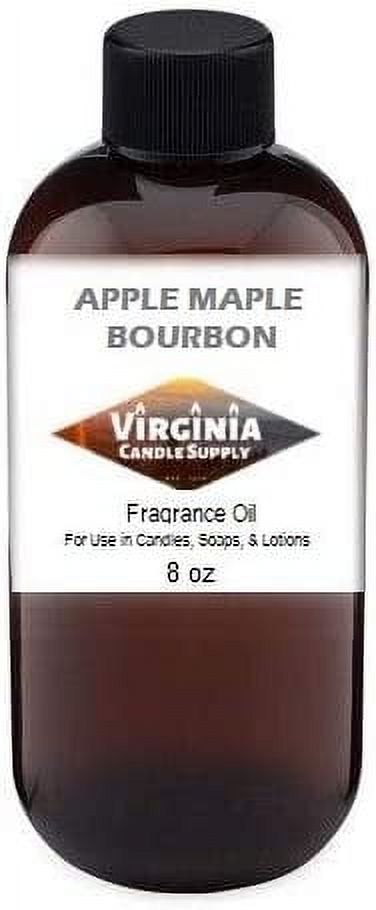 Apple Maple Bourbon Fragrance Oil 8 oz Bottle for Candle Making, Soap Making, Tart Making, Room Sprays, Lotions, Car Fresheners, Slime, Bath Bombs, Warmers