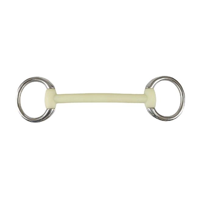 Lorina Nylon Straight Bar Mullen Mouth Eggbutt Snaffle Horse Bit – 4.5 To 5.5 Inch