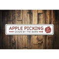 thumbnail image 1 of Apple Novelty Sign, Metal Wall Decor - 4x18 inches, 1 of 4