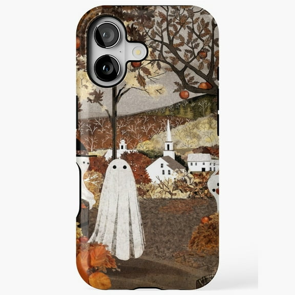 Apple Orchard Autumn Harvest Watercolor Art iPhone 17 16 15 14 13 12 11 Pro Max