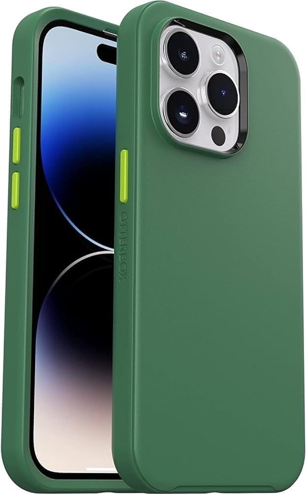 Apple OtterBox Symmetry Series+ Case for iPhone 14 Pro Max, Fresh Forest, MagSafe Compatible