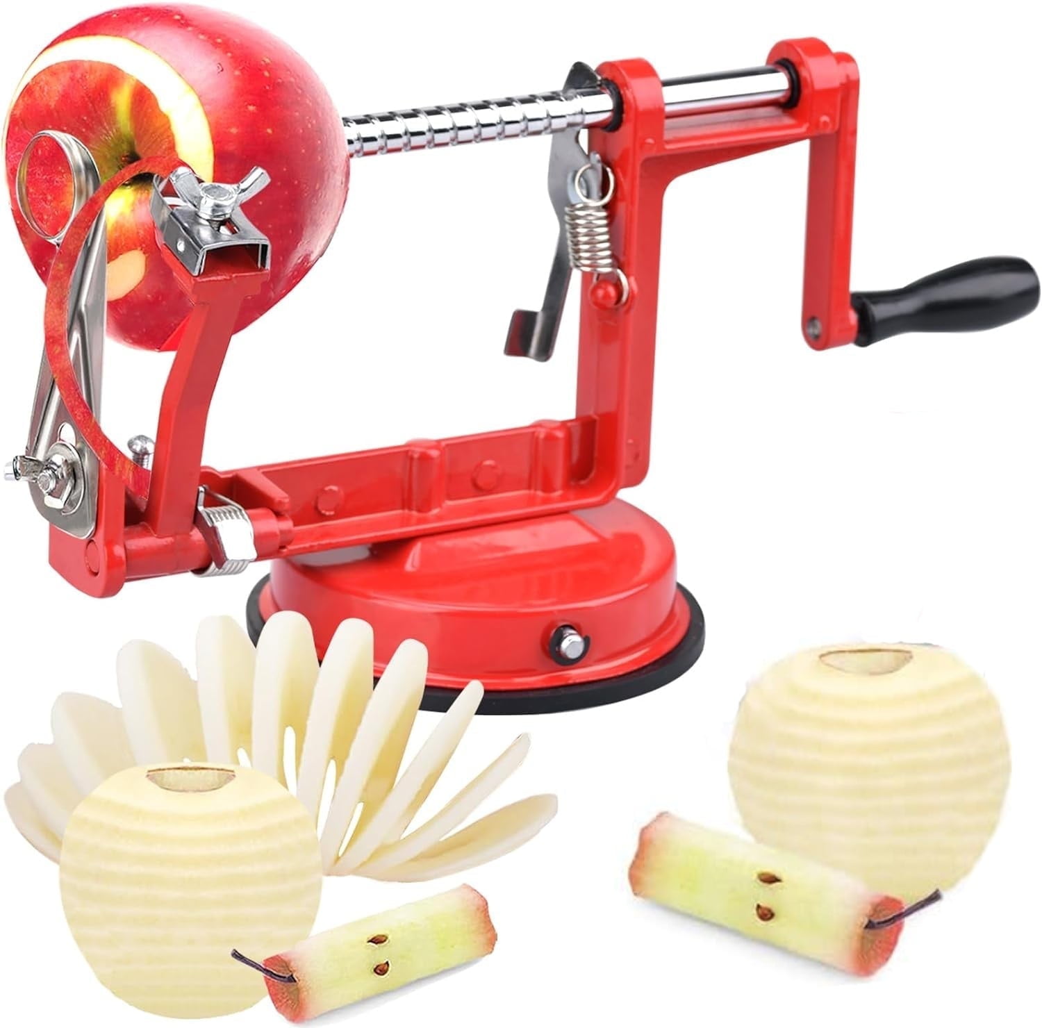 Apple Cutter Form DOQAUS Apple Peeler Corer, 5-in-1 Apple Peeler Slicer, Stainless Steel ...