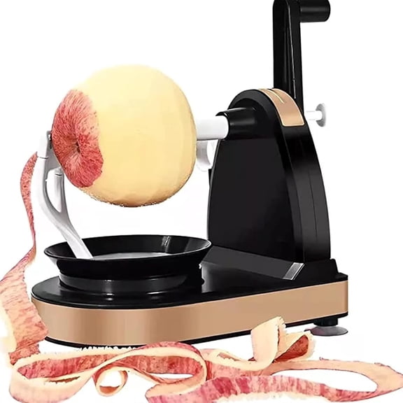 Apple Peeler Hand, Hand-cranked Rotary Apple Peeler, Washable Detachable Practical Fruit Peeler with Suction Base and Crank, Quick Easy Peeling, for Peel Apples, Pears, Vegetables