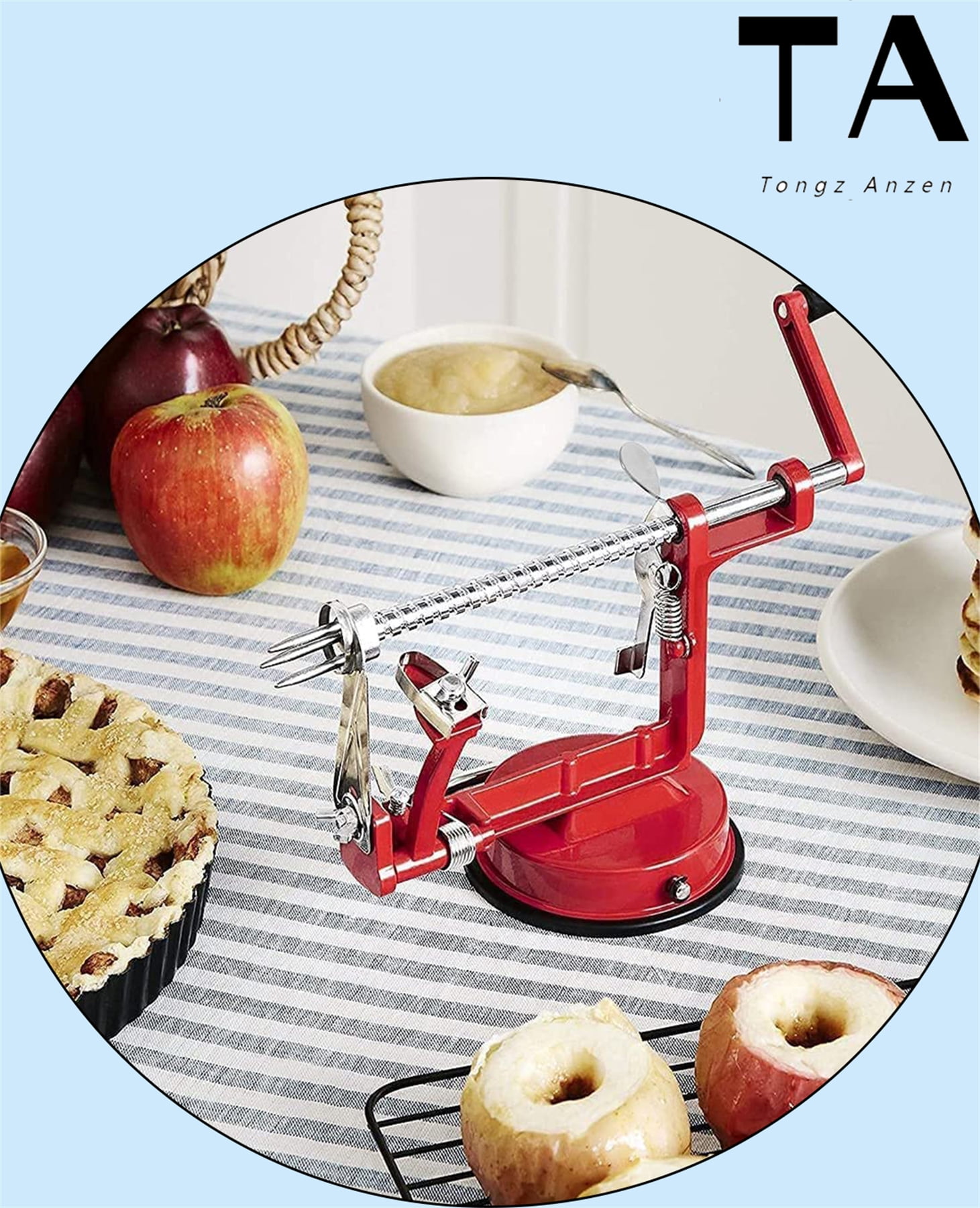 Matfer Bourgeat 215155 Apple Peeler / Corer/ Slicer With Suction Cup