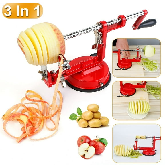 Apple Peeler, iMounTEK Apple Peeler Slicer Corer for Apples Pears Potatoes, Red