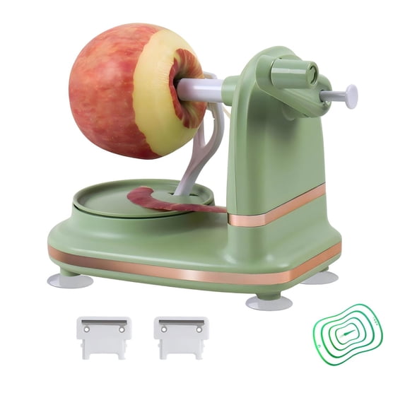 Apple Peeler with 2 Blades Replacements, Apple Peeler Slicer & Corer for Home Kitchen Quick Applesauce Pie Making