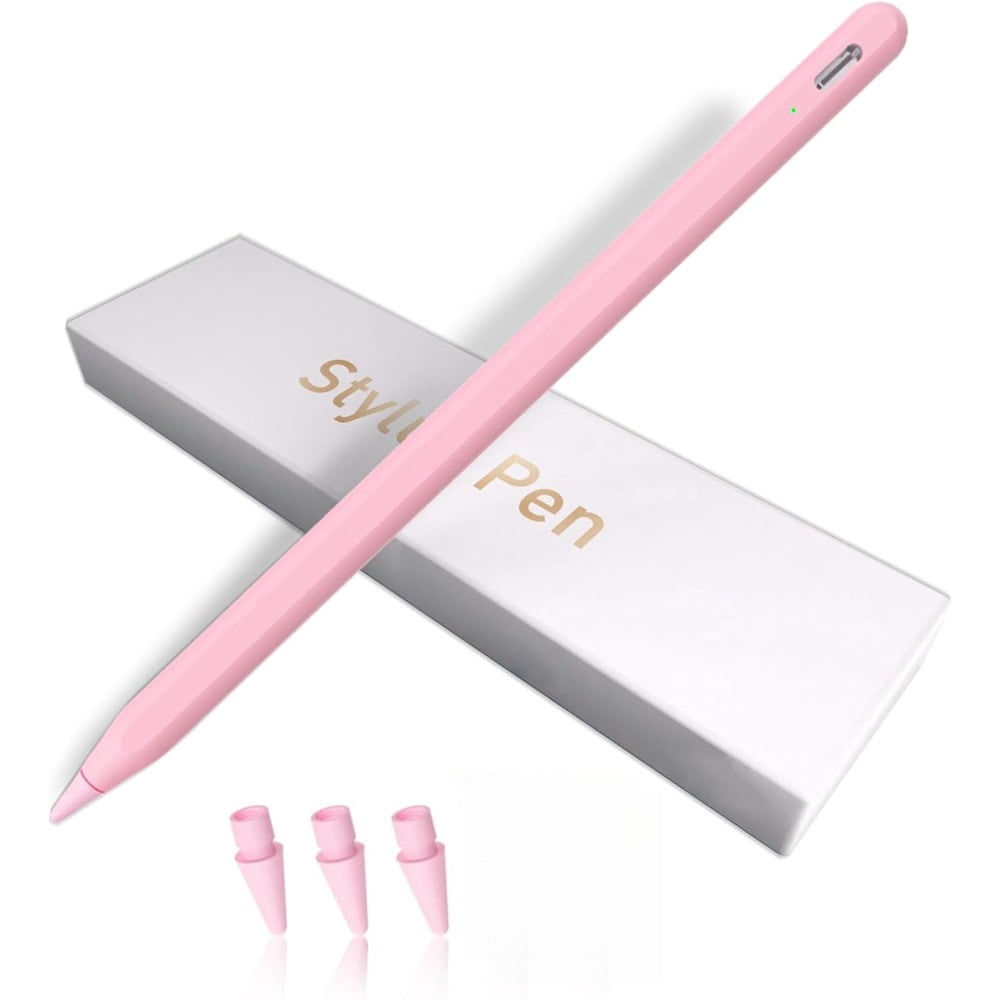 Apple Pencil Alternative Flat Stylus with Tilt & Palm Rejection for iPad 11/10/9/8/7/6, Air 3/4/5, Pro 12.9/11, Mini 6/5, M2/M4/A16, Samsung Android Huawei