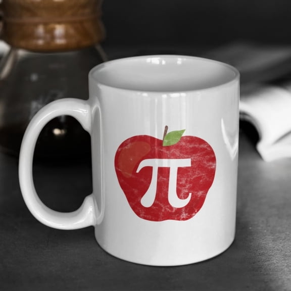 Apple Pi Day Mug, . Funny Math Tea Meme , Funny Teas Appreciation Gift, Gif, Tumbler Travel Mug Beer n Holder Cooler.