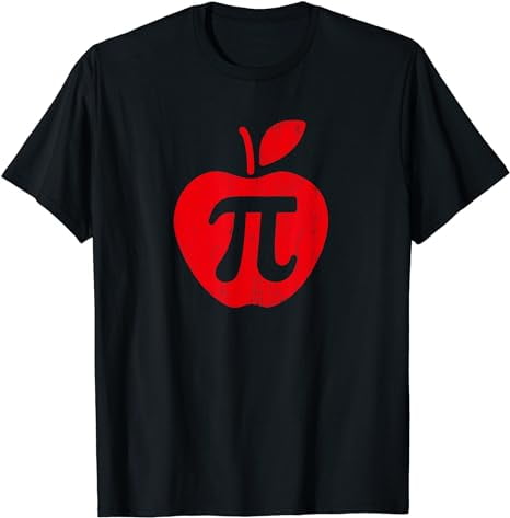 Apple Pi Day Shirt, Funny Math Nerd Pie Teacher 3.14 Tshirt T-Shirt ...