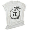thumbnail image 1 of Apple Pi T-shirt, Unisex Women's Men's Shirt, Apple Pie Math Teacher Science Algebra Thanksgiving, Heather Ash, Medium, 1 of 6