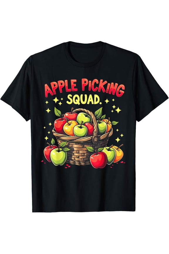 Apple Picking Squad Orchard Farmer Harvest Crew Autumn Fall T-Shirt