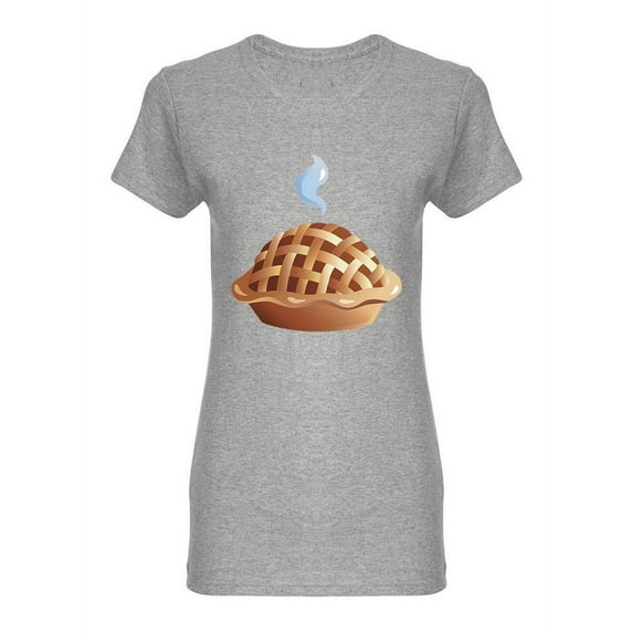 Apple Pie Cartoon Design Shaped T-Shirt Women -Image by Shutterstock, Female x-Large