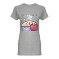 thumbnail image 1 of Apple Pie Design Shaped T-Shirt Women -Image by Shutterstock, Female Medium, 1 of 2