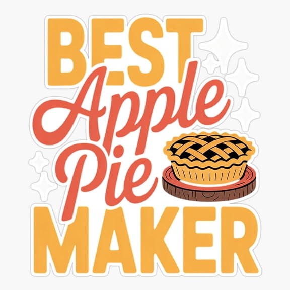 Apple Pie Maker Baking Food Art Vinyl Decal Sticker